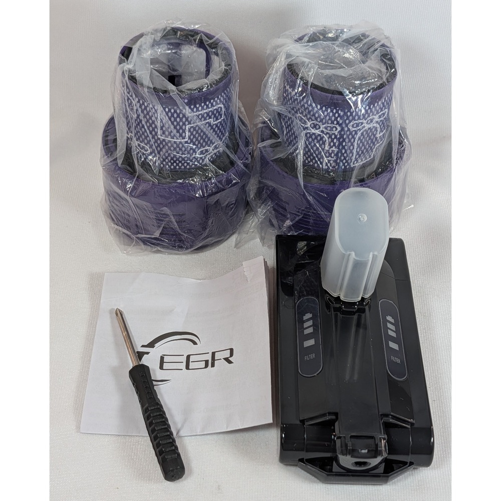 EGR Replacement Battery for Dyson V10 SV12 8000mAh with 2 HEPA Filters